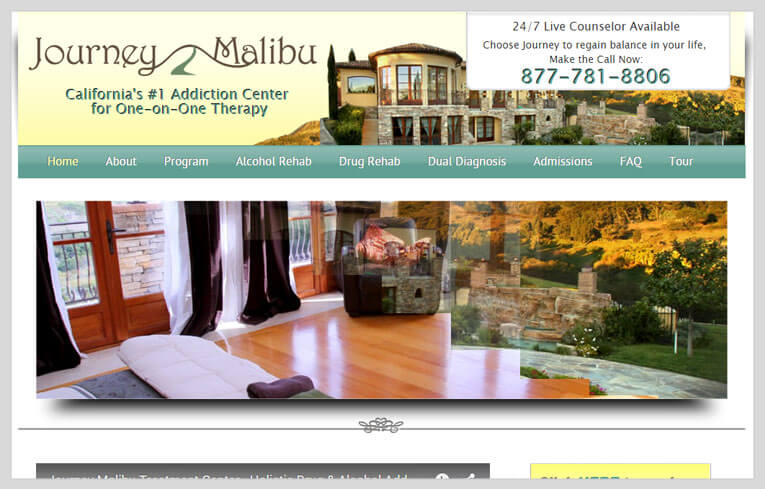 Image showing Journey Malibu website preview