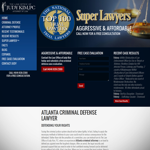 webpage mockup example with text and stock photos
