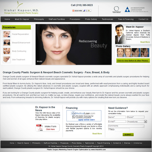 webpage mockup example