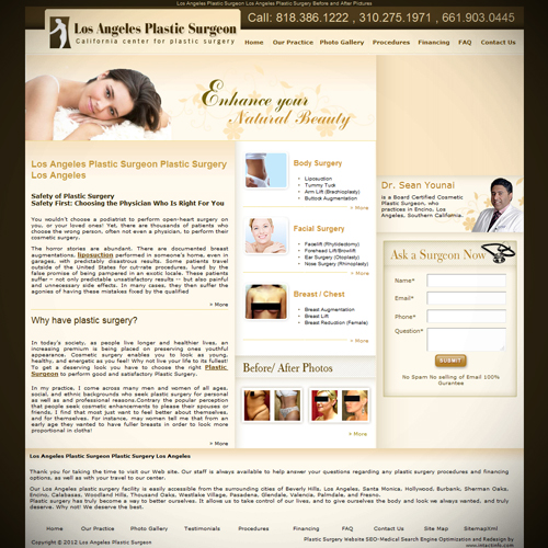 webpage mockup example
