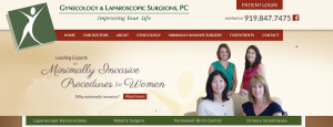 webpage mockup example with text and stock photos