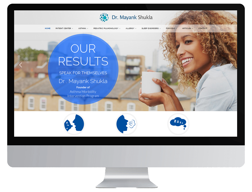 Image showing Healthcare Website Mockup
